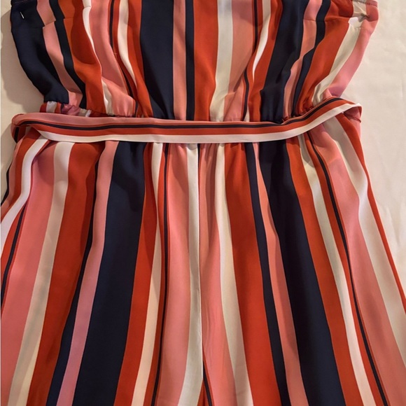 Forever 21 Red and Pink Wide Leg Jumpsuit - Picture 4 of 5